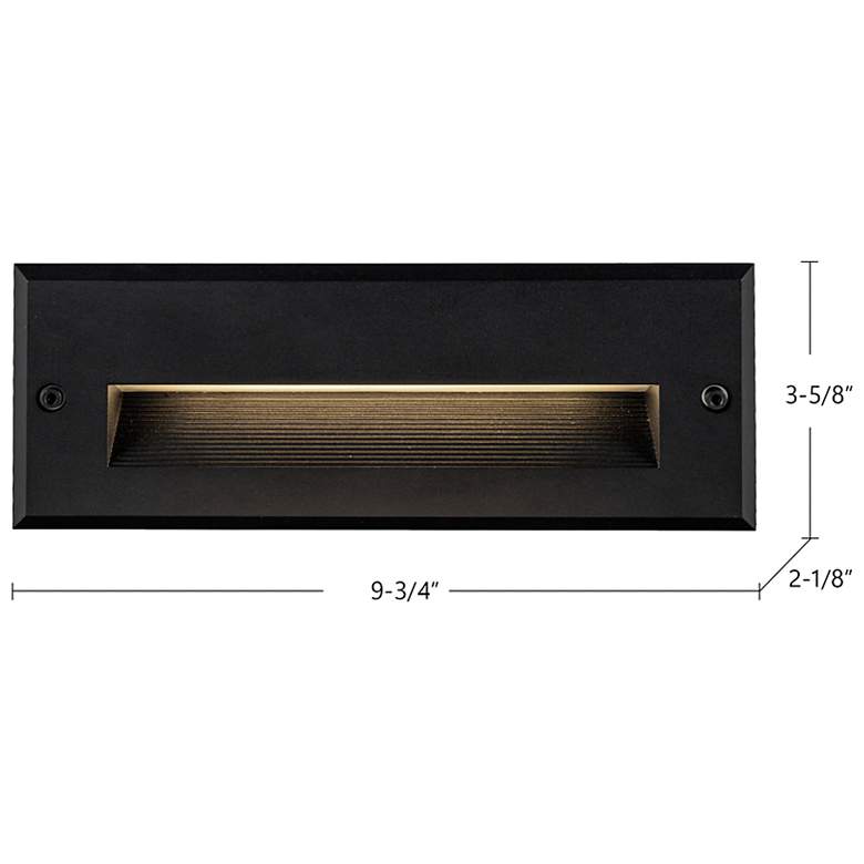 Image 5 Newport 3 3/4" High Black LED Outdoor Wall Light more views