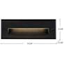5_Newport 3 3/4" High Black LED Outdoor Wall Light more views