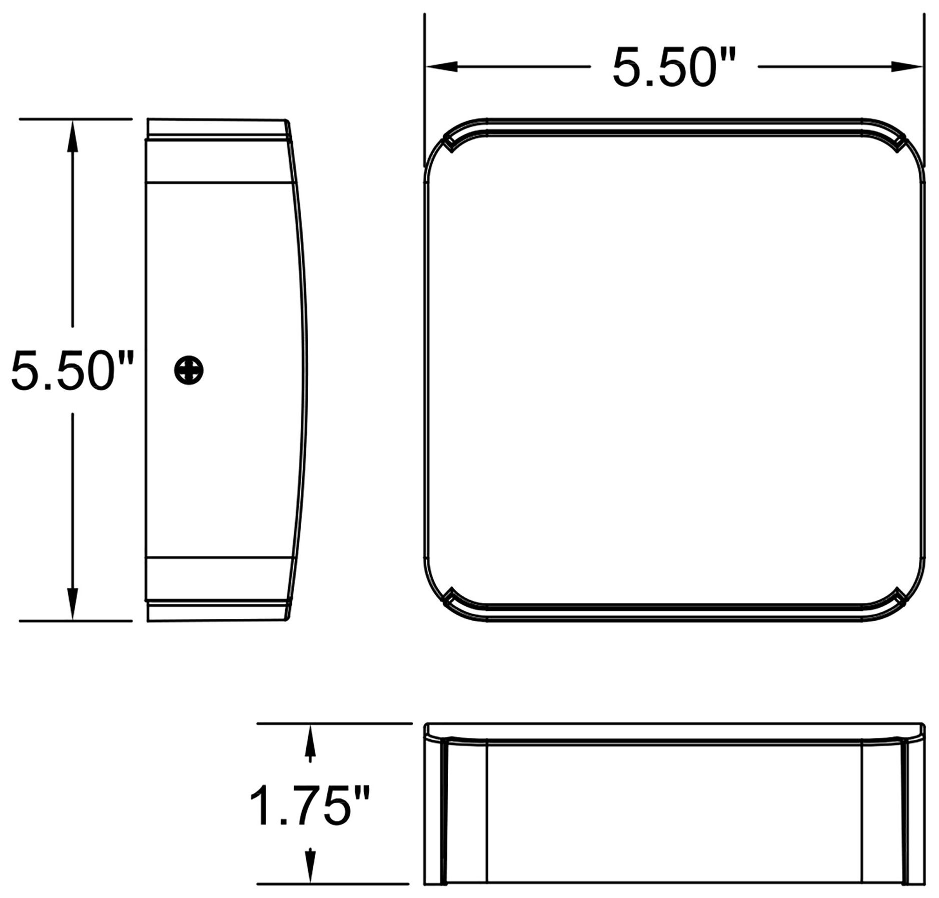 Newport 5.5" High 2-Light Black, White L