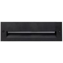 Newport 9 3/4&quot; Wide Black LED Outdoor Recessed Step Light