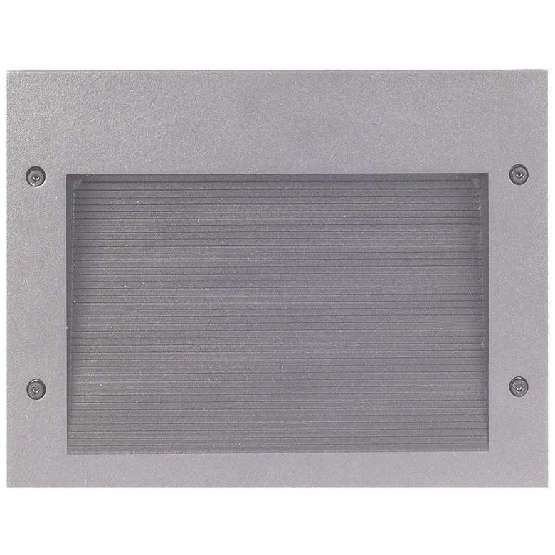 Image 1 Newport 9 3/4 inch Wide Gray Rectangular LED Recessed Step Light