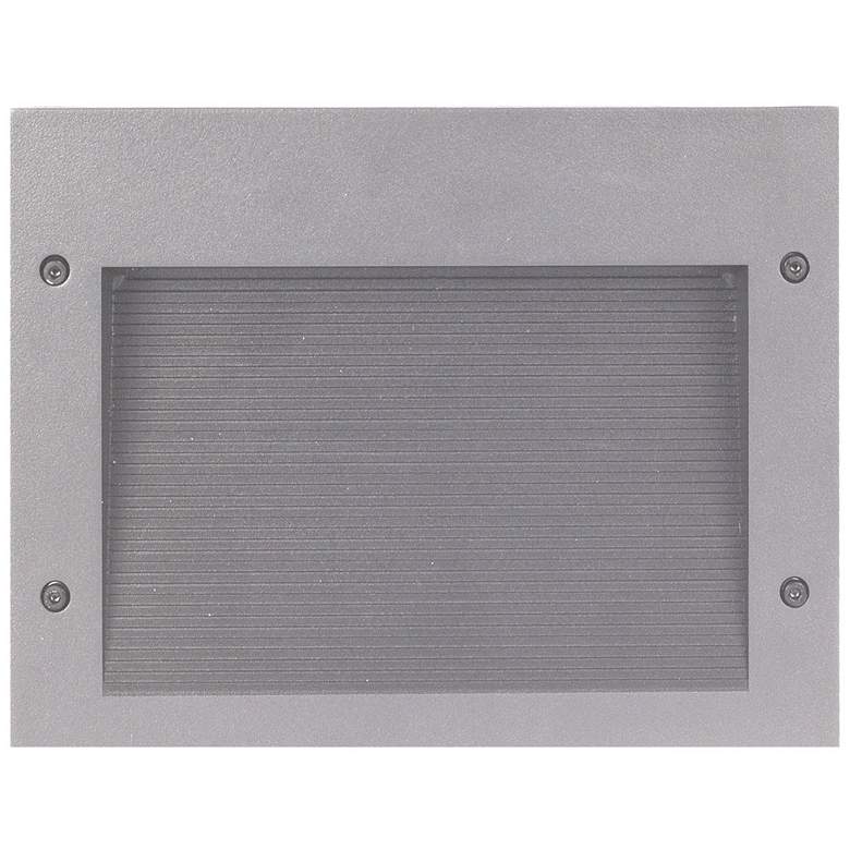 Image 1 Newport 9 3/4" Wide Gray Rectangular LED Recessed Step Light