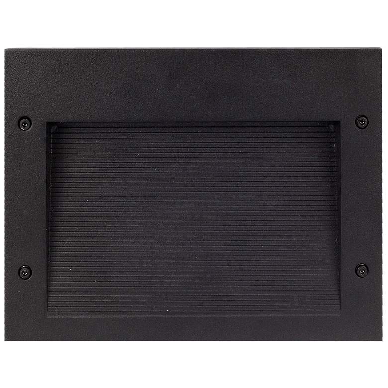 Image 1 Newport 9 3/4"W Black Rectangular LED Recessed Step Light