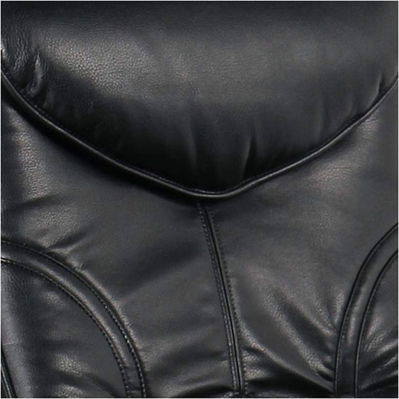 Image 2 Newport Black Bonded Leather Swivel Recliners and Ottomans Set of 2 more views