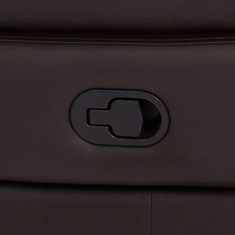 Image 4 Newport Brown Faux Leather Manual Recliner Chair more views