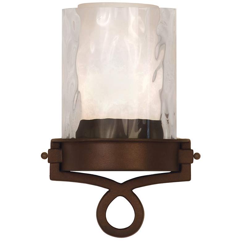 Image 1 Newport Collection Bronze 12 1/4 inch High ADA Wall Sconce