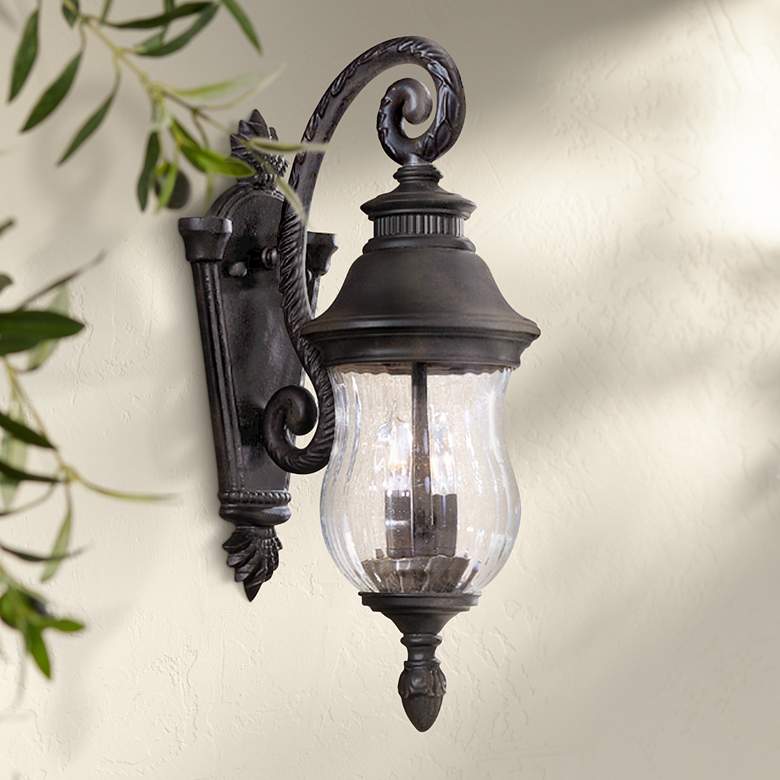 Image 2 Newport Collection Bronze 19 1/2 inch High Outdoor Lantern