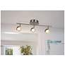 1_Newport Hill 3"W 3-Light LED Semi-Flush Mount Brushed Nickel Finish