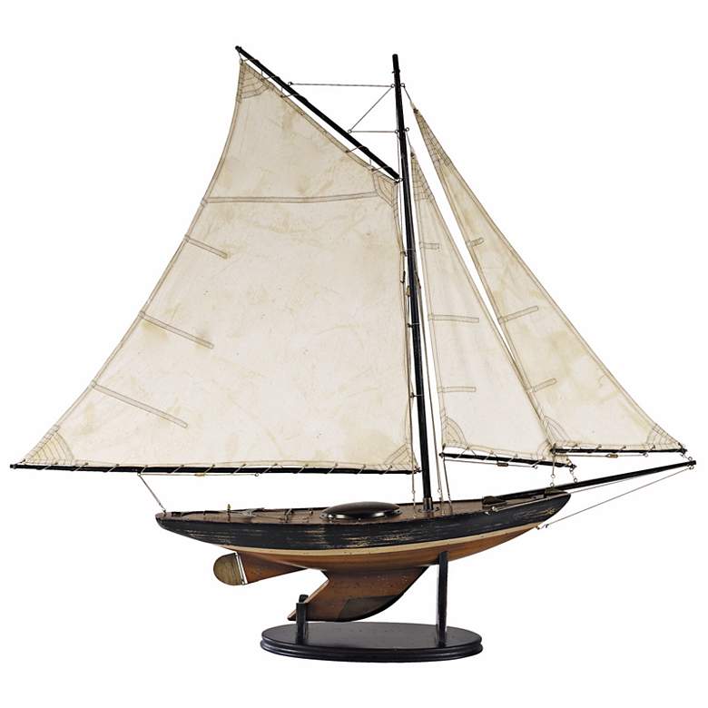 Image 1 Newport Sloop 39 inch Wide Replica Model Sailboat