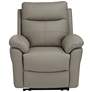 Newport Taupe Faux Leather Recliner Chair