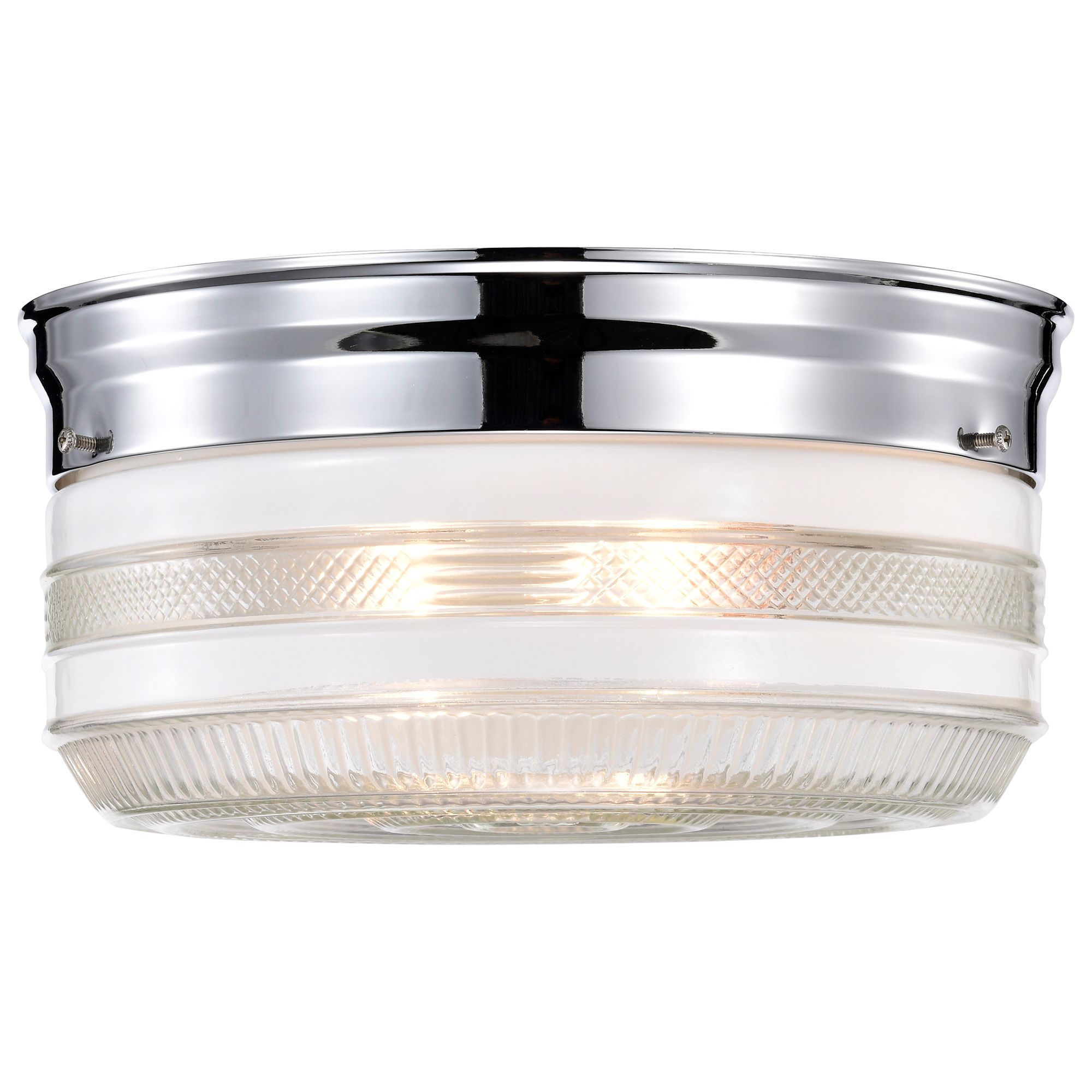 Image 2 Newsom 10" Wide Polished Chrome Drum Ceiling Light more views