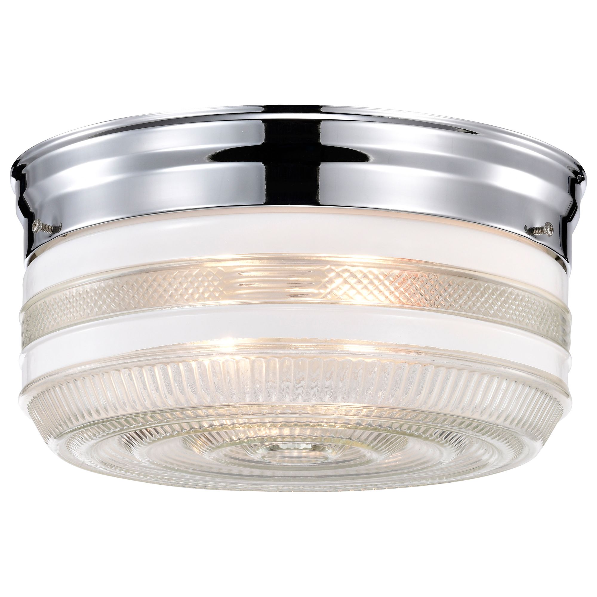 Image 5 Newsom 10" Wide Polished Chrome Drum Ceiling Light more views