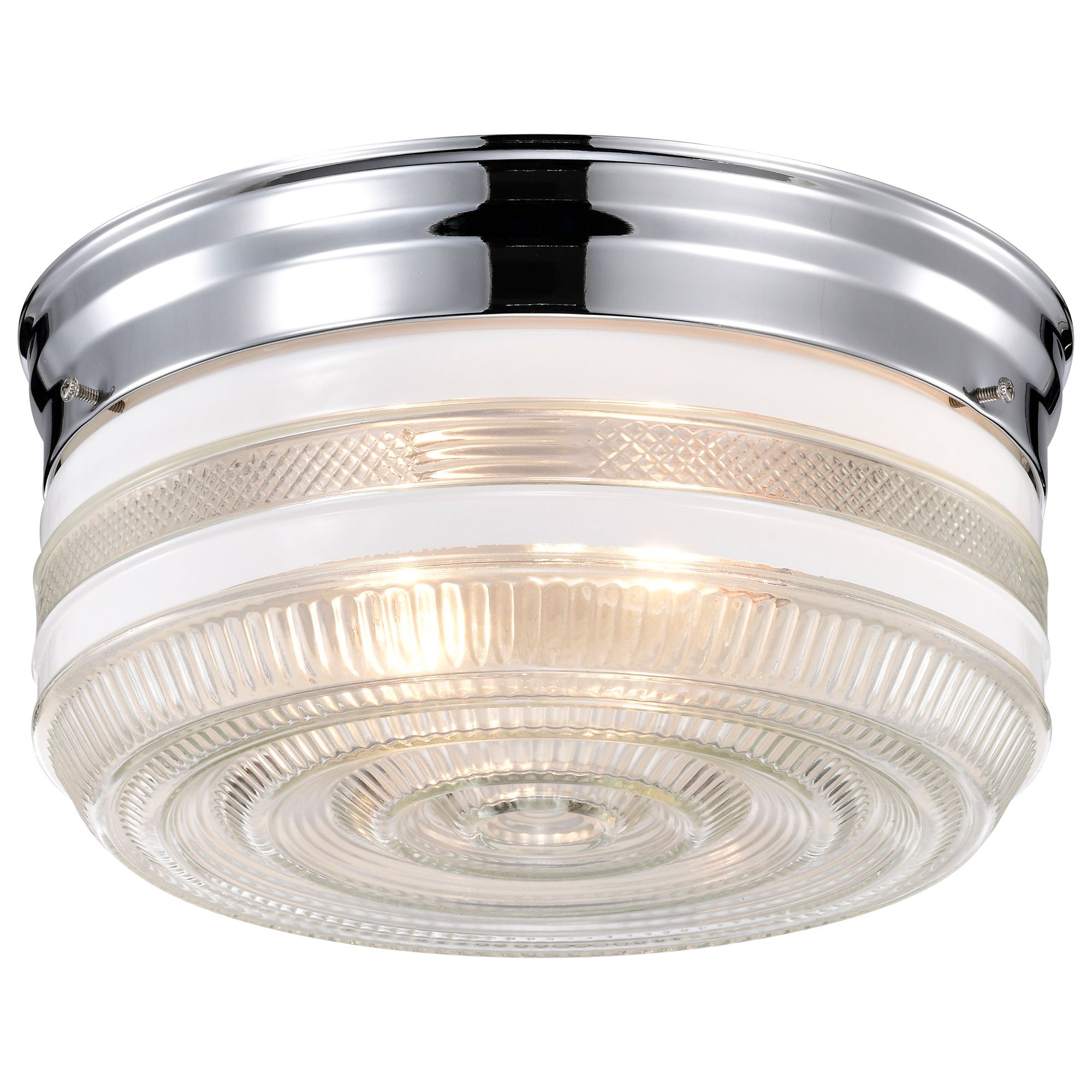 Image 6 Newsom 10" Wide Polished Chrome Drum Ceiling Light more views