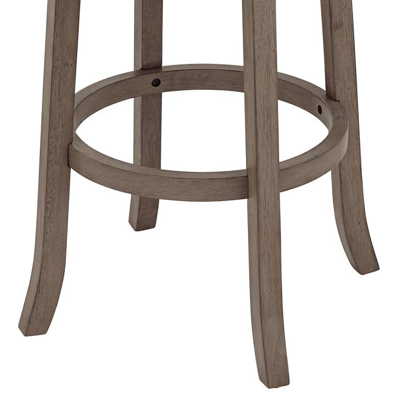 Image 6 Newton 30" Stonewash Fabric and Wood Swivel Bar Stool more views