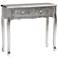 Newton 35 1/2" Wide Silver Wood 2-Drawer Console Table