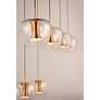 3_Newton 38 1/2"W Black Gold Linear LED Multi-Light Pendant more views