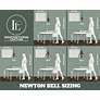 6_Newton Bell 14"W Matte Black and Clear Glass Pendant Light more views