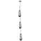 Newton Bell 15.5"W 3 Light Brushed Nickel Multi Pendant w/ Smoke Shade