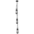 Newton Bell 15.5"W 3 Light Brushed Nickel Multi Pendant w/ White Shade