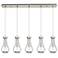 Newton Bell 22.13" Wide 9 Light Matte Black Multi Pendant With White S