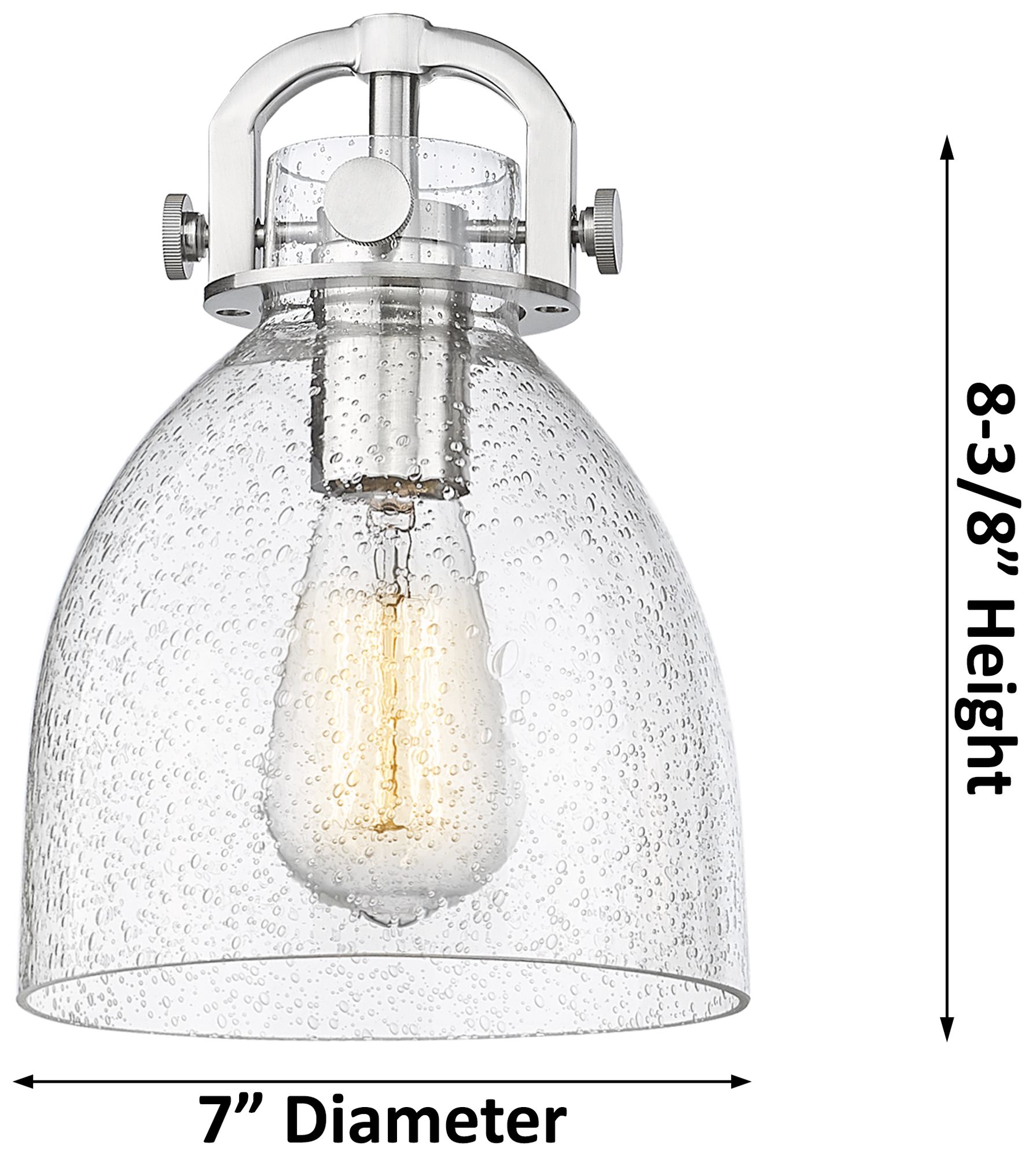 Image 2 Newton Bell 26"W 6 Light Black Stem Arch Chandelier With White Shade more views