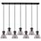 Newton Bell 27.25" Wide 12 Light Brushed Brass Multi Pendant w/ Clear