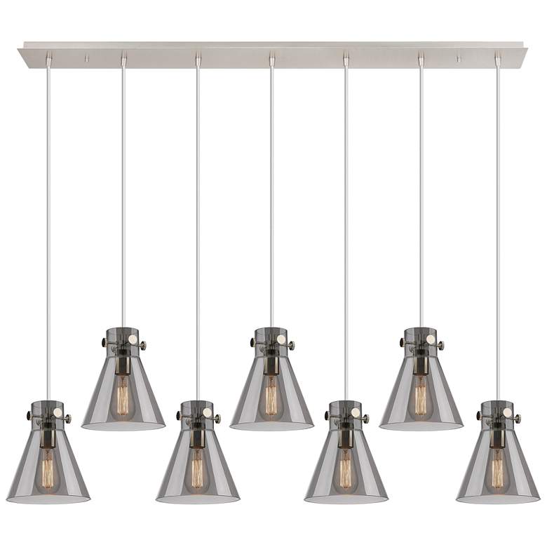 Image 1 Newton Bell 27.25" Wide 12 Light Matte Black Multi Pendant With Seedy