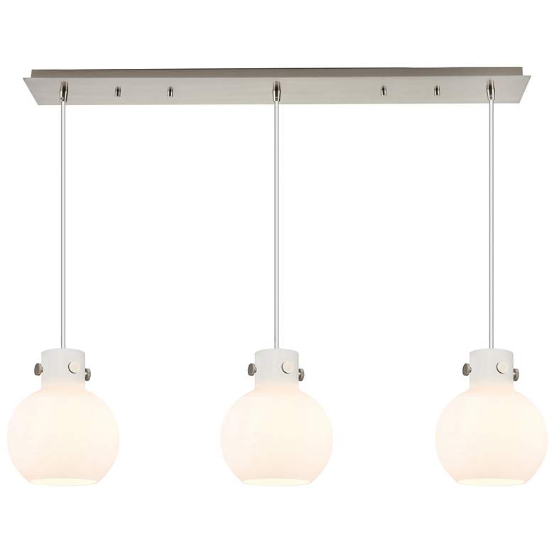 Image 1 Newton Bell 27.25"W 12 Light Matte Black Multi Pendant w/ Light Smoke