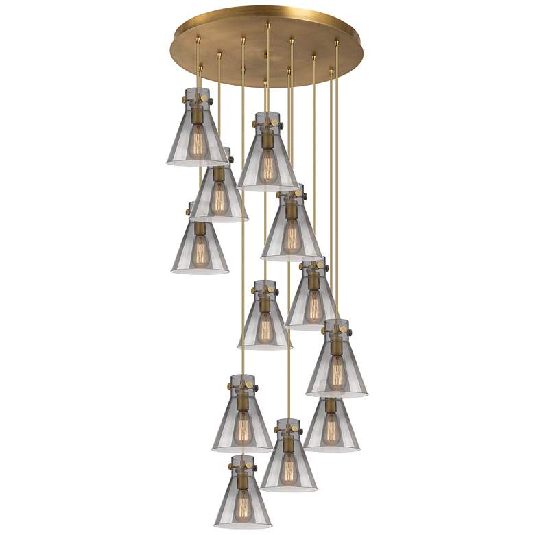 Image 1 Newton Bell 39.75" Wide 3 Light Matte Black Linear Pendant With Seedy