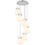 Newton Bell 39.75"W 3 Light Brushed Nickel Linear Pendant w/ Clear Sha