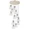 Newton Bell 51.75" Wide 4 Light Matte Black Linear Pendant With White