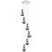 Newton Bell 51.75"W 4 Light Matte Black Linear Pendant w/ Light Smoke