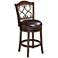 Newton Brown Faux Leather 26" Swivel Counter Stool