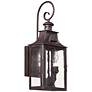 Newton Collection 17 1/2" High Scroll Arm Outdoor Wall Light in scene