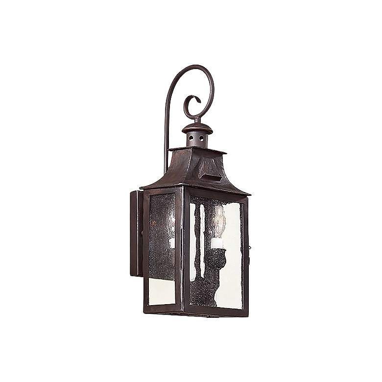 Image 1 Newton Collection 17 1/2 inch High Scroll Arm Outdoor Wall Light