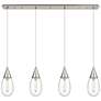 Newton Cone 15.5" Wide 3 Light Matte Black Multi Pendant With Clear Sh