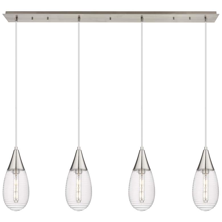 Image 1 Newton Cone 15.5"W 3 Light Matte Black Multi Pendant w/ Light Smoke Sh