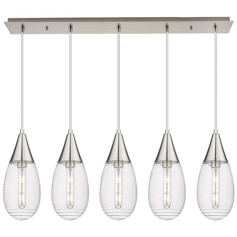 Image 1 Newton Cone 22.13" Wide 9 Light Matte Black Multi Pendant With Seedy S