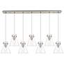Newton Cone 27.25" Wide 12 Light Brushed Brass Multi Pendant w/ Seedy