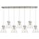 Newton Cone 27.25" Wide 12 Light Matte Black Multi Pendant With Clear