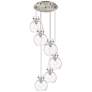 Newton Cone 39.75"W 3 Light Brushed Brass Linear Pendant w/ Smoke Shad