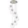 Newton Cone 39.75"W 3 Light Brushed Brass Linear Pendant w/ Smoke Shad