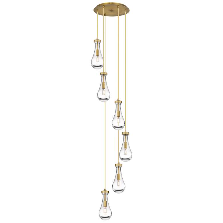 Image 1 Newton Cone 51.75"W 4 Light Polished Nickel Linear Pendant w/ Seedy Sh