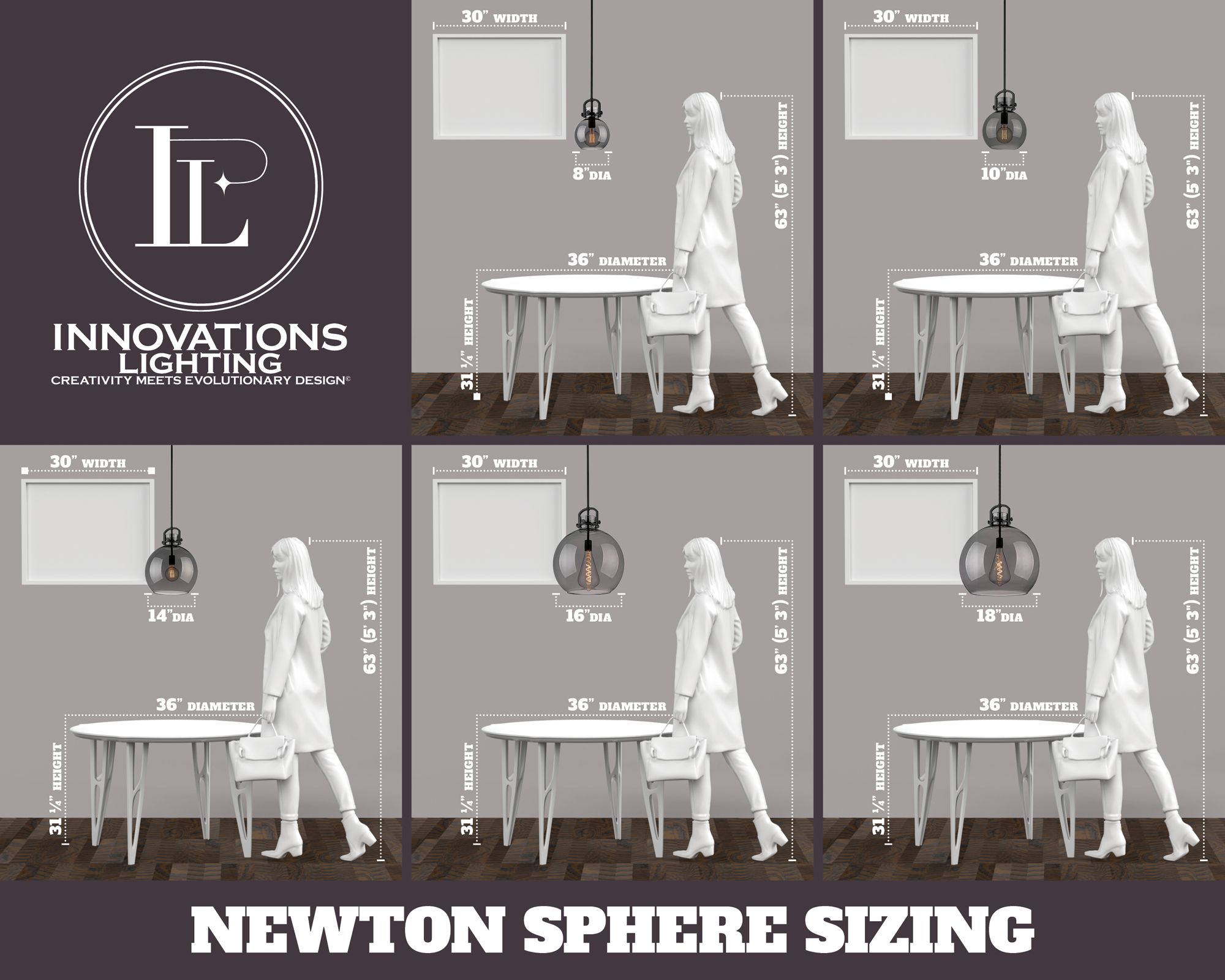 Image 3 Newton Sphere 10" Wide Cord Hung Matte Black Pendant With Seedy Shade more views