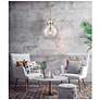 3_Newton Sphere 14" Brushed Brass Pendant more views