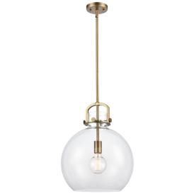 Newton Sphere 14" Wide Brushed Brass Pendant Light Newton Sphere 14" Wide Brushed Brass Pendant Light