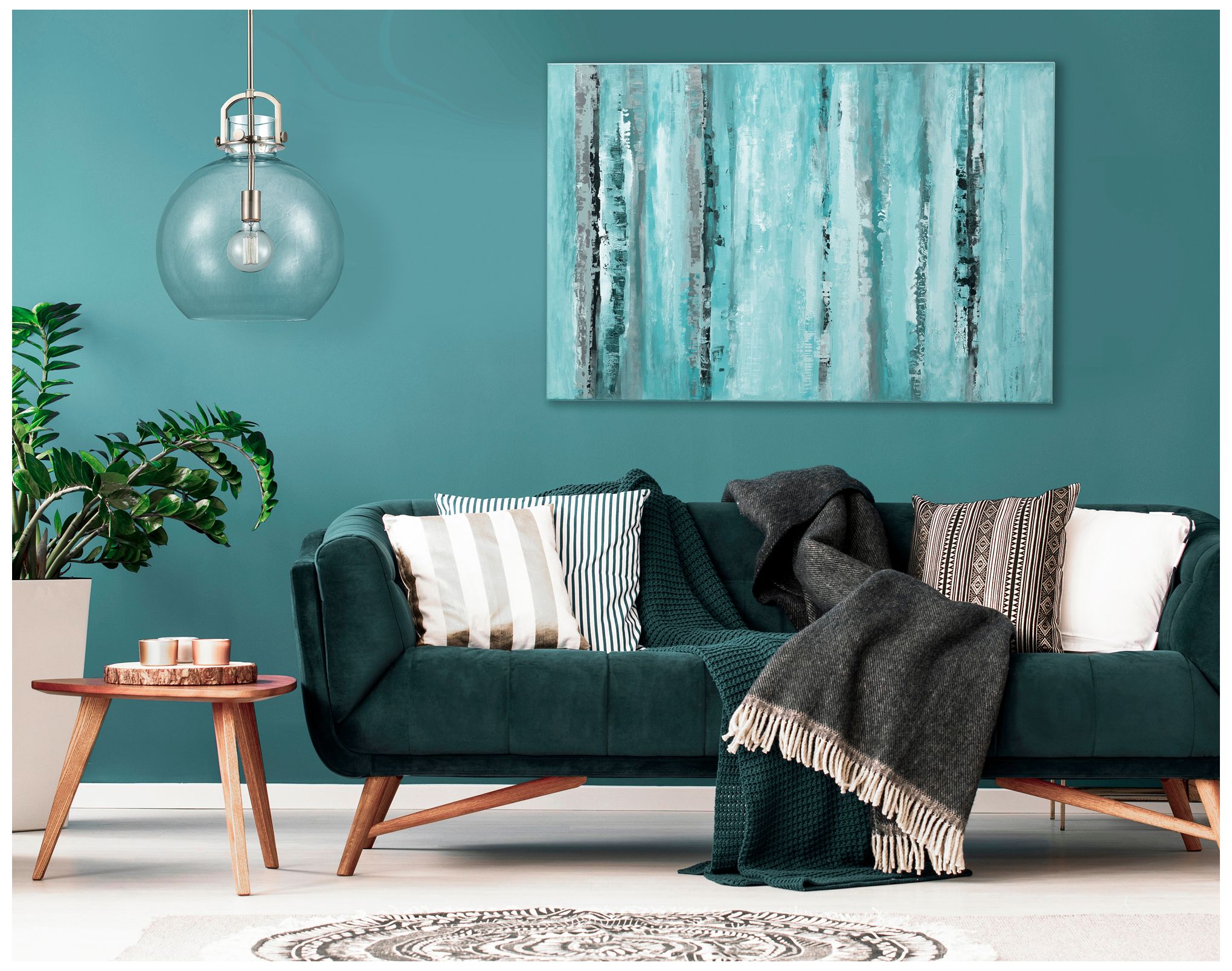 Image 2 Newton Sphere 14" Wide Stem Hung Satin Nickel Pendant With Clear Shade more views