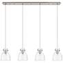 Newton Sphere 15.5" Wide 3 Light Matte Black Multi Pendant With Clear