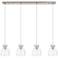Newton Sphere 15.5" Wide 3 Light Matte Black Multi Pendant With Clear