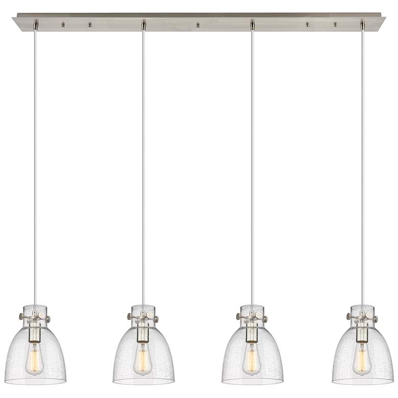 Image 1 Newton Sphere 15.5" Wide 3 Light Matte Black Multi Pendant With Seedy